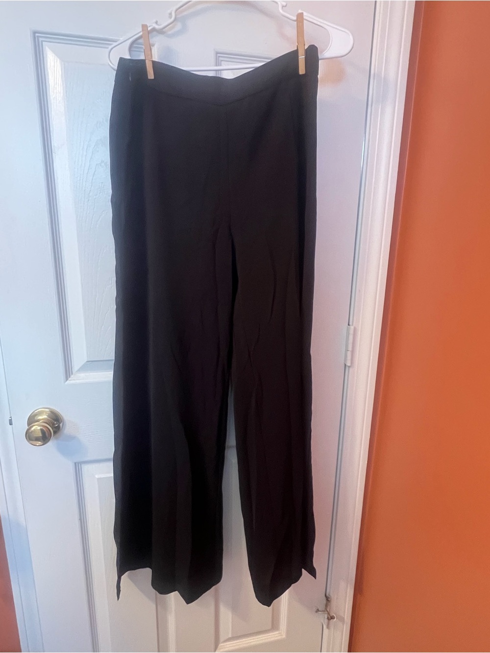 SHEIN Black Wide-Leg Dress Pants